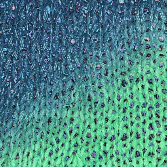 Ecote Addison Tape Yarn Sweater Tank Top Teal - Picture 10 of 16